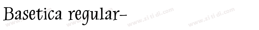 Basetica regular字体转换